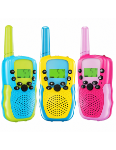 Walkie talkie dla dzieci 3 szt. krótkofalówki kolorowy zestaw duży zasięg.