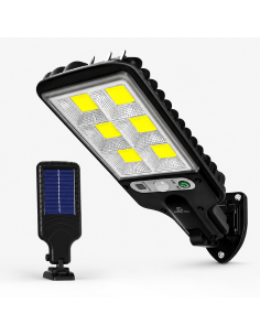 Lampa solarna LED z czujnikiem ruchu i zmierzchu do ogrodu.