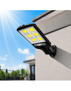 Lampa solarna LED z czujnikiem ruchu i zmierzchu do ogrodu. 2